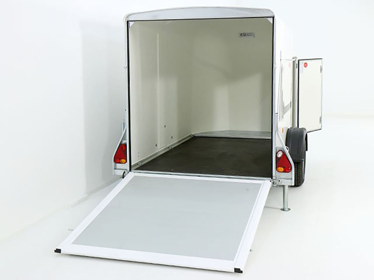 Debon Kofferanhänger Cargo 1300 Vollpoly 150x290cm H:160cm|Tür|weiß-Neu
