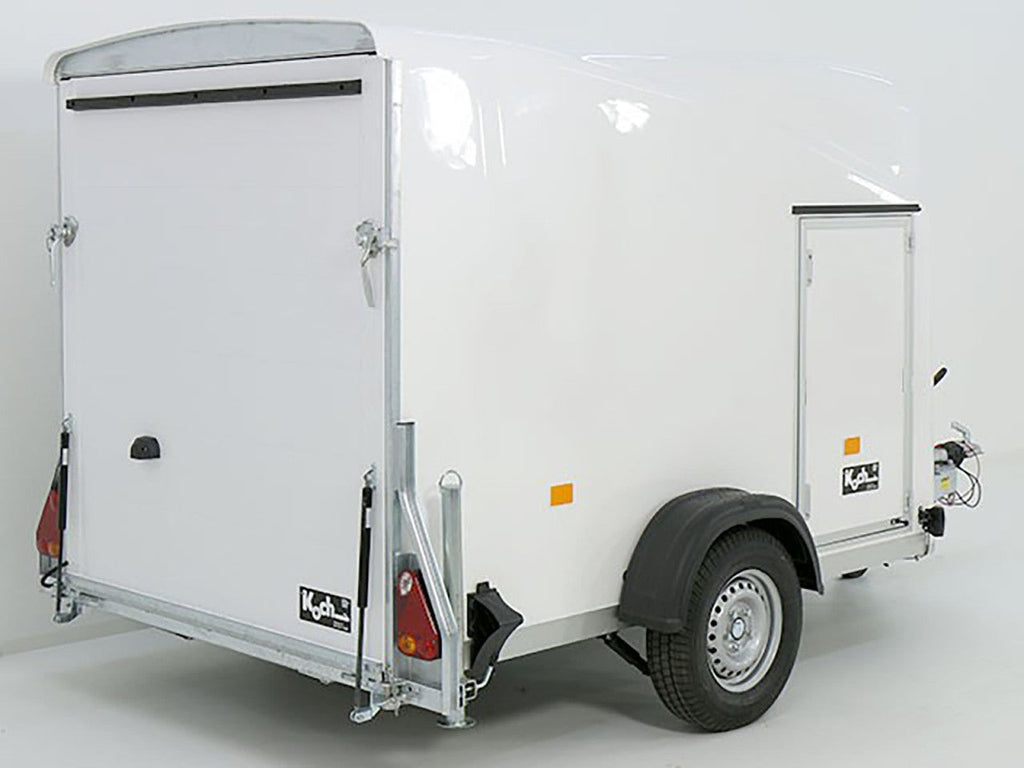 Debon Kofferanhänger Cargo 1300 Vollpoly 150x290cm H:160cm|Tür|weiß-Neu