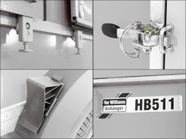 Ifor Williams Pferdeanhänger HB511|silber|Frontausstieg-Neu