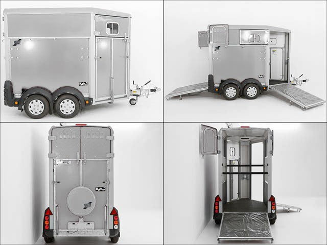 Ifor Williams Pferdeanhänger HB403|1,5er|silber-Neu
