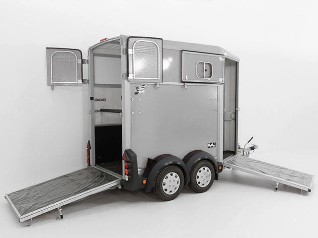 Ifor Williams Pferdeanhänger HB403|1,5er|silber-Neu