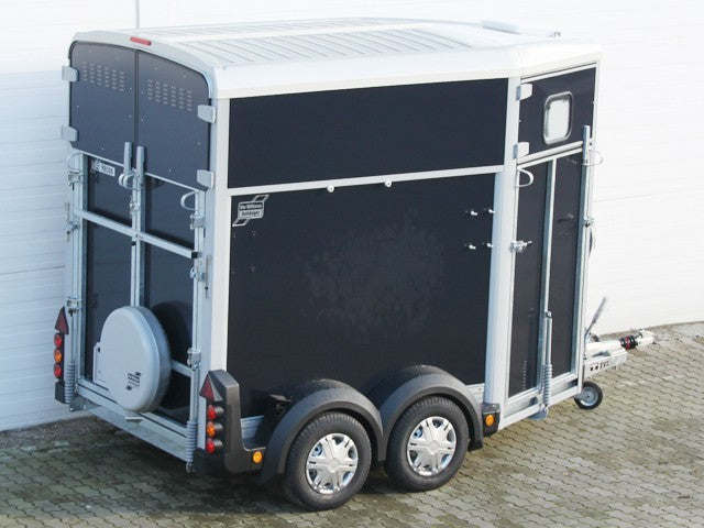 Ifor Williams Pferdeanhänger HB506|Frontausstieg|Klappenkombi|schwarz-Neu