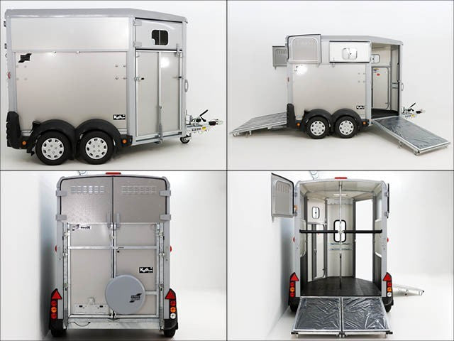 Ifor Williams Pferdeanhänger HB506|Frontausstieg|Klappenkombi|silber-Neu