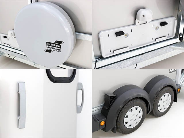 Ifor Williams Pferdeanhänger HB506|Frontausstieg|Klappenkombi|silber-Neu