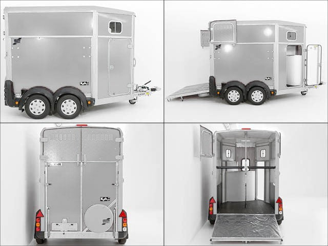Ifor Williams Pferdeanhänger HB506|Sattelkammer|Silber-Neu