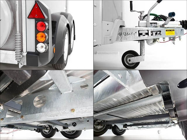 Ifor Williams Pferdeanhänger HB506|Sattelkammer|Silber-Neu