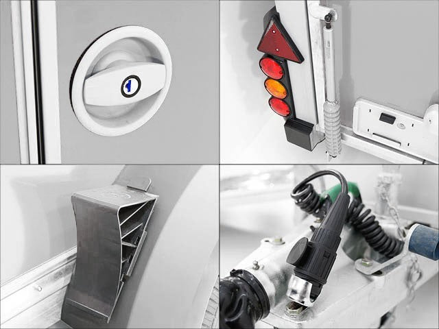 Ifor Williams Pferdeanhänger HB506|Sattelkammer|Silber-Neu