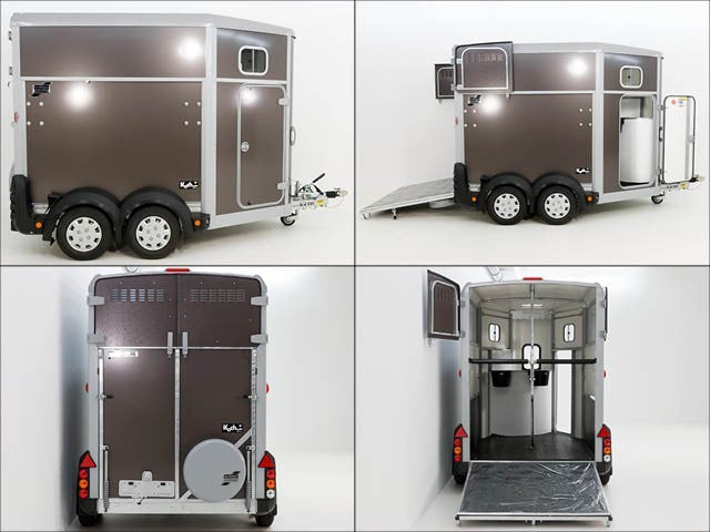 Ifor Williams Pferdeanhänger HB506|Sattelkammer|anthrazit-Neu