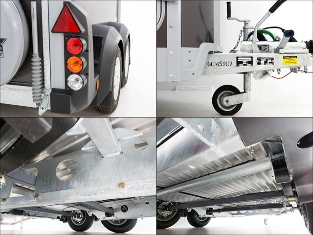 Ifor Williams Pferdeanhänger HB506|Sattelkammer|anthrazit-Neu