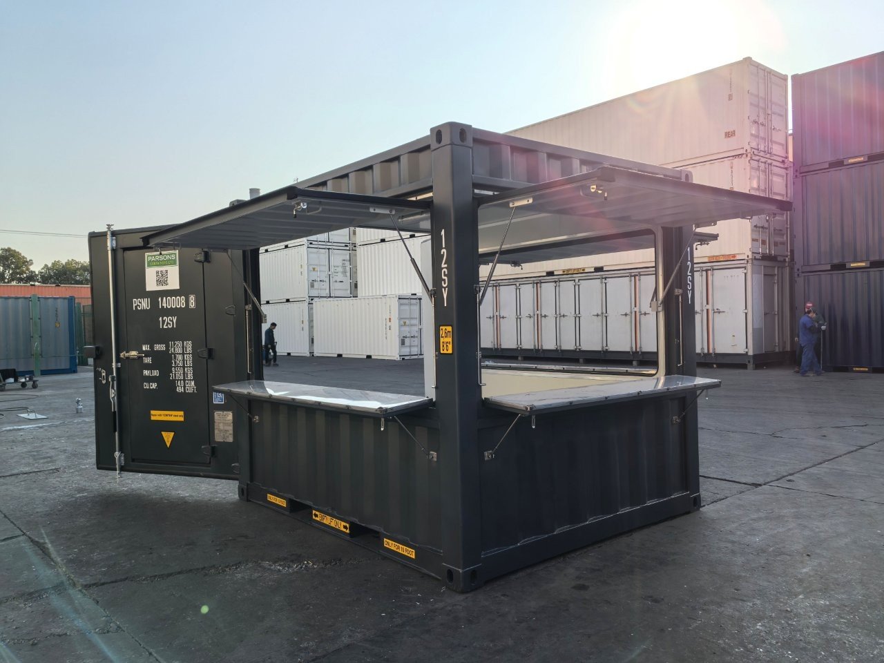 Seecontainer 10 Fuß gebraucht – Kiosk-Basis