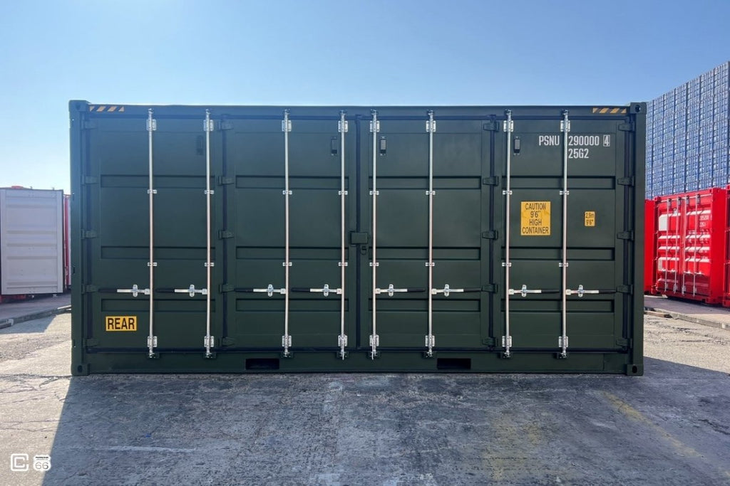 Seecontainer 20 Fuß High Cube One-Trip mit Seitenöffnung