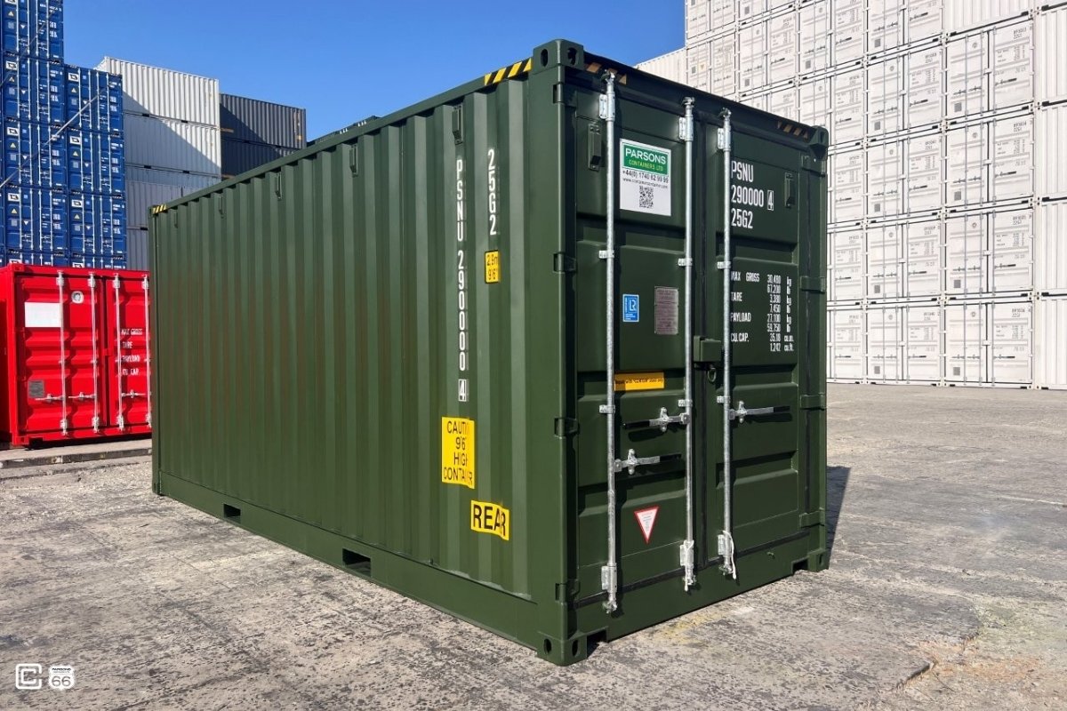 Seecontainer 20 Fuß High Cube One-Trip mit Seitenöffnung