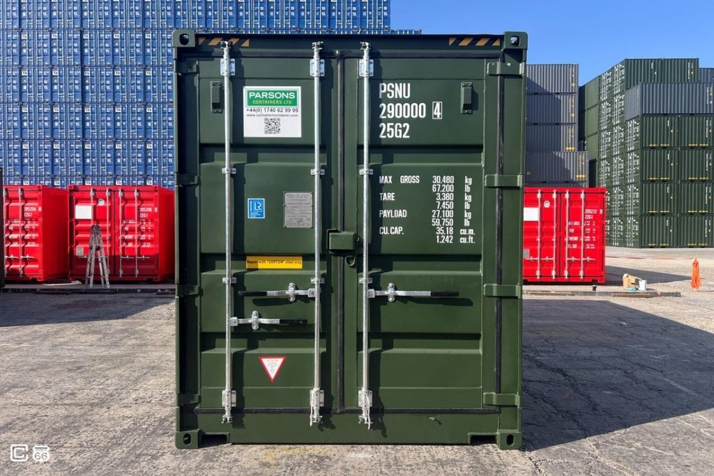 Seecontainer 20 Fuß High Cube One-Trip mit Seitenöffnung