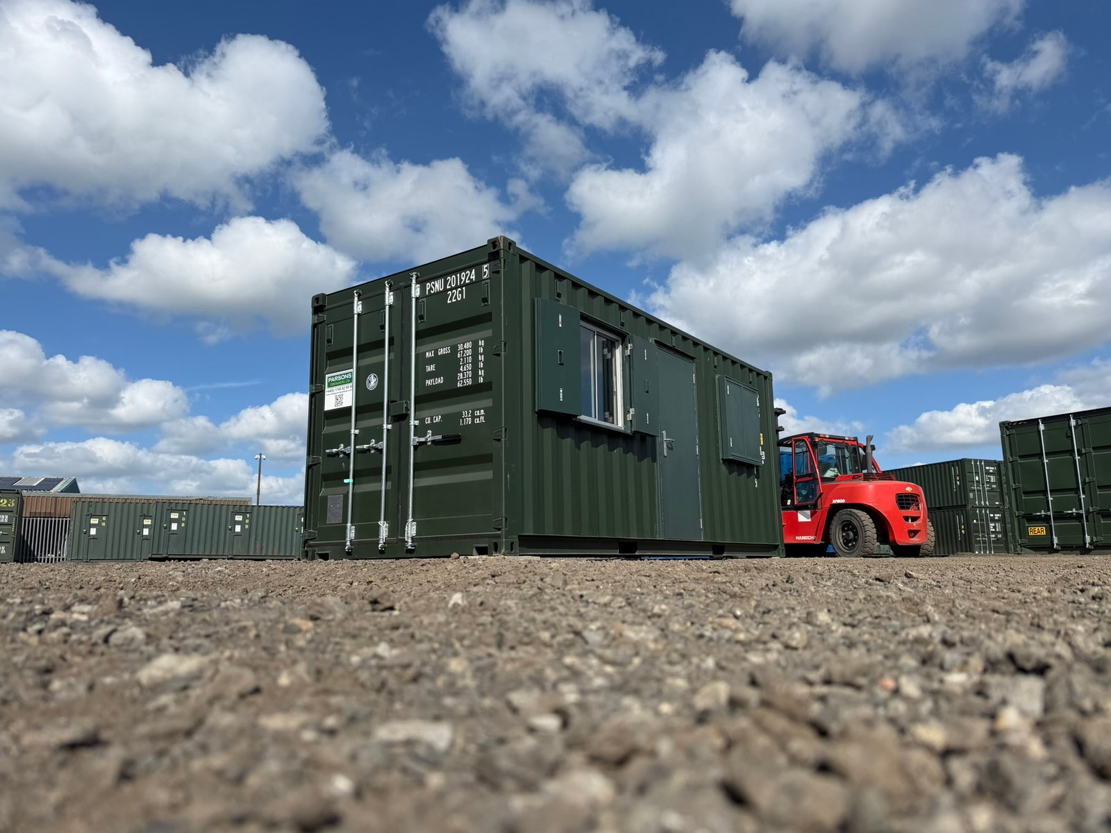 Bürocontainer 20 Fuß gebraucht (ausgebauter Seecontainer)
