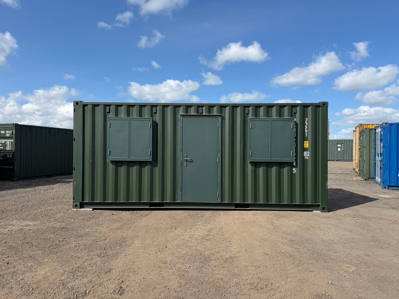 Bürocontainer 20 Fuß gebraucht (ausgebauter Seecontainer)