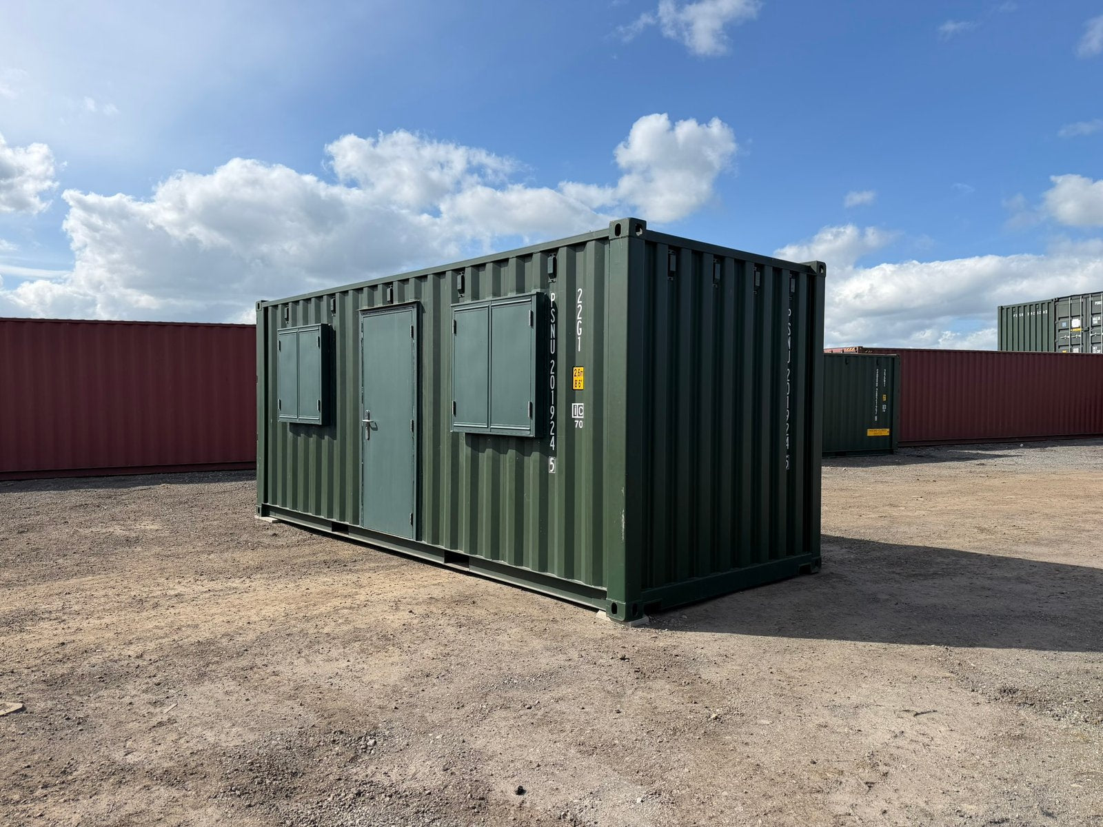 Bürocontainer 20 Fuß gebraucht (ausgebauter Seecontainer)