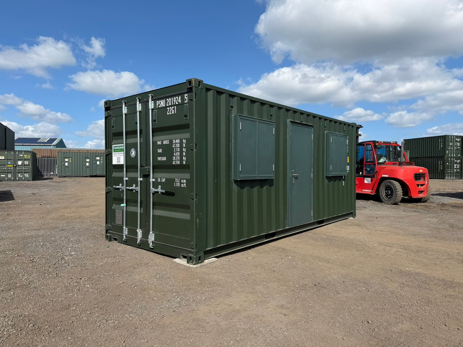 Bürocontainer 20 Fuß gebraucht (ausgebauter Seecontainer)