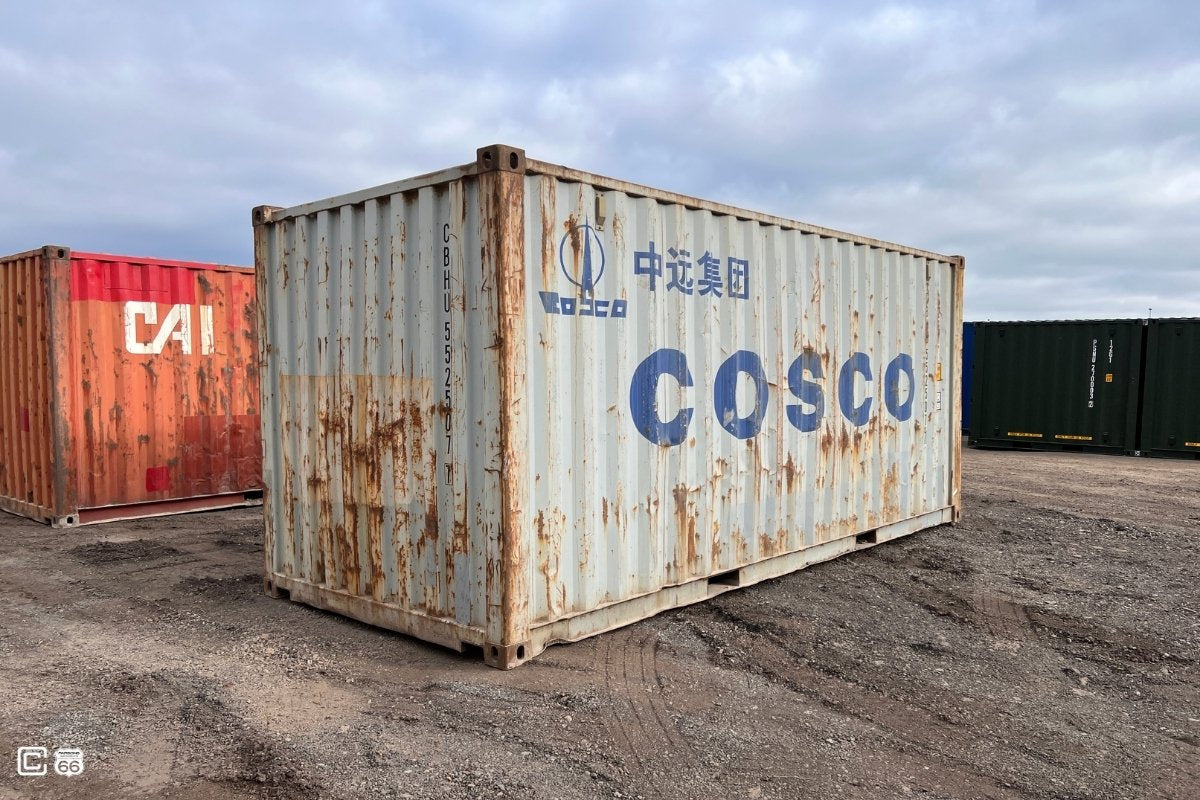 Seecontainer 20 Fuß gebraucht, wind- und wasserdicht (WWT)