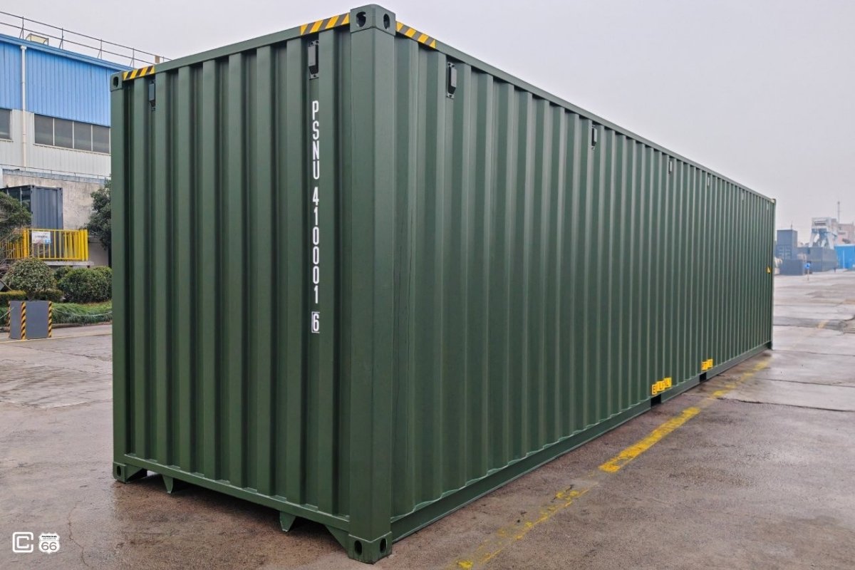 Seecontainer 40 Fuß High Cube One-Trip (1. Reise, neuwertig)
