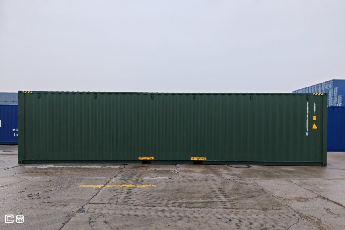 Seecontainer 40 Fuß High Cube One-Trip (1. Reise, neuwertig)