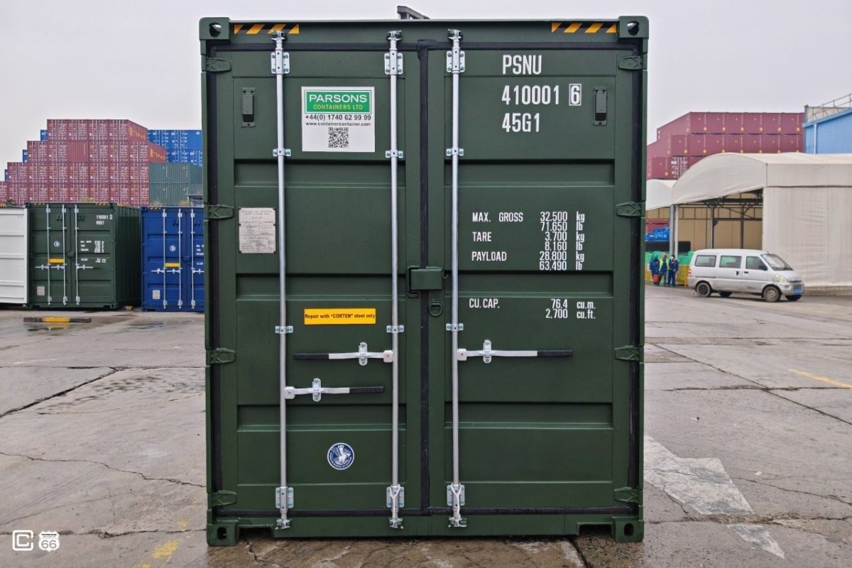 Seecontainer 40 Fuß High Cube One-Trip (1. Reise, neuwertig)