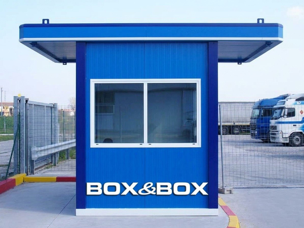 Bürocontainer-Anlage 100 m² (Büro & Pförtnerhaus)