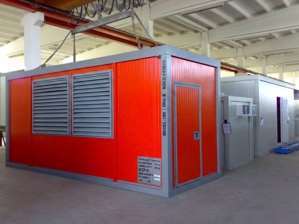 Bürocontainer 14 m² (Monoblock-Modul)