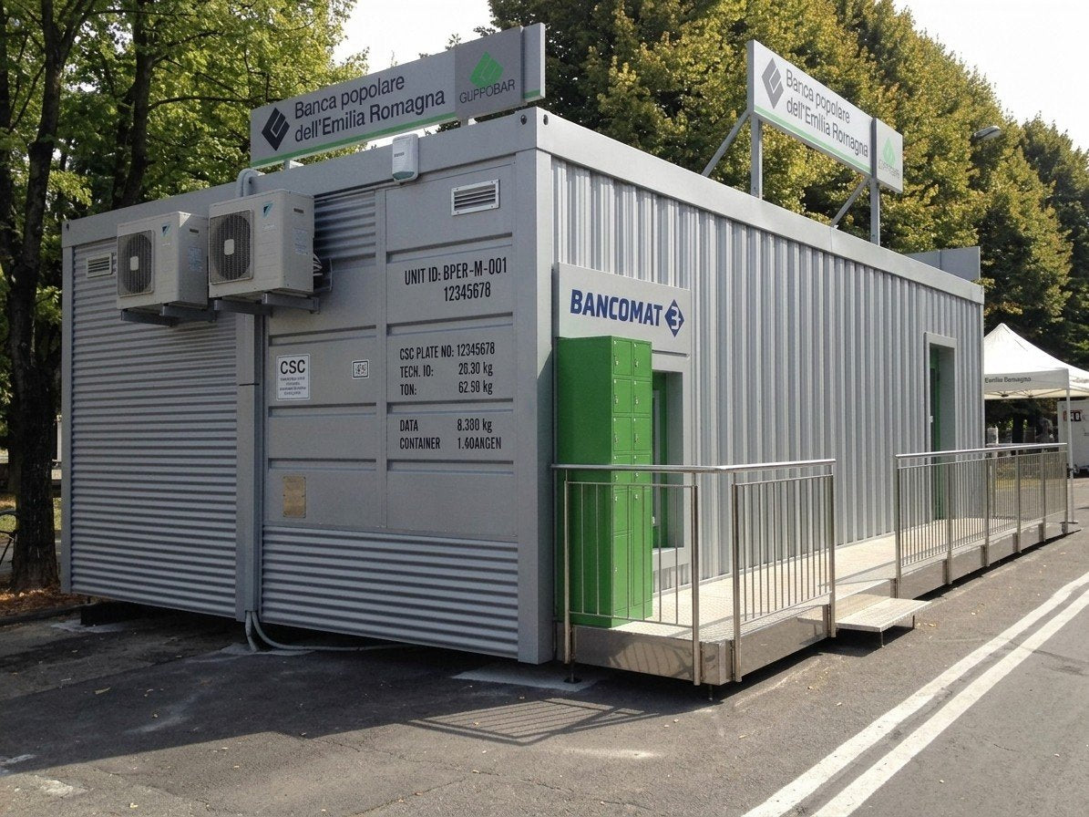 Bürocontainer 72 m² (Filial-Konfiguration)