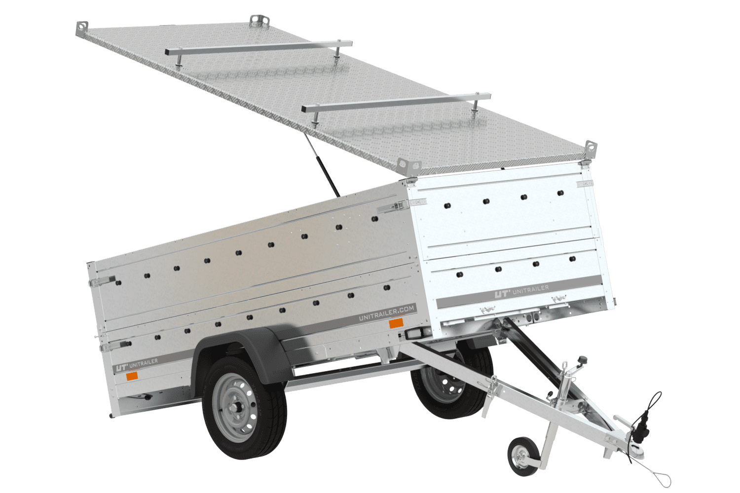 Leichter Anhänger mit Plane Garden Trailer 264 KIPP, BIS-Seiten und Stützrad