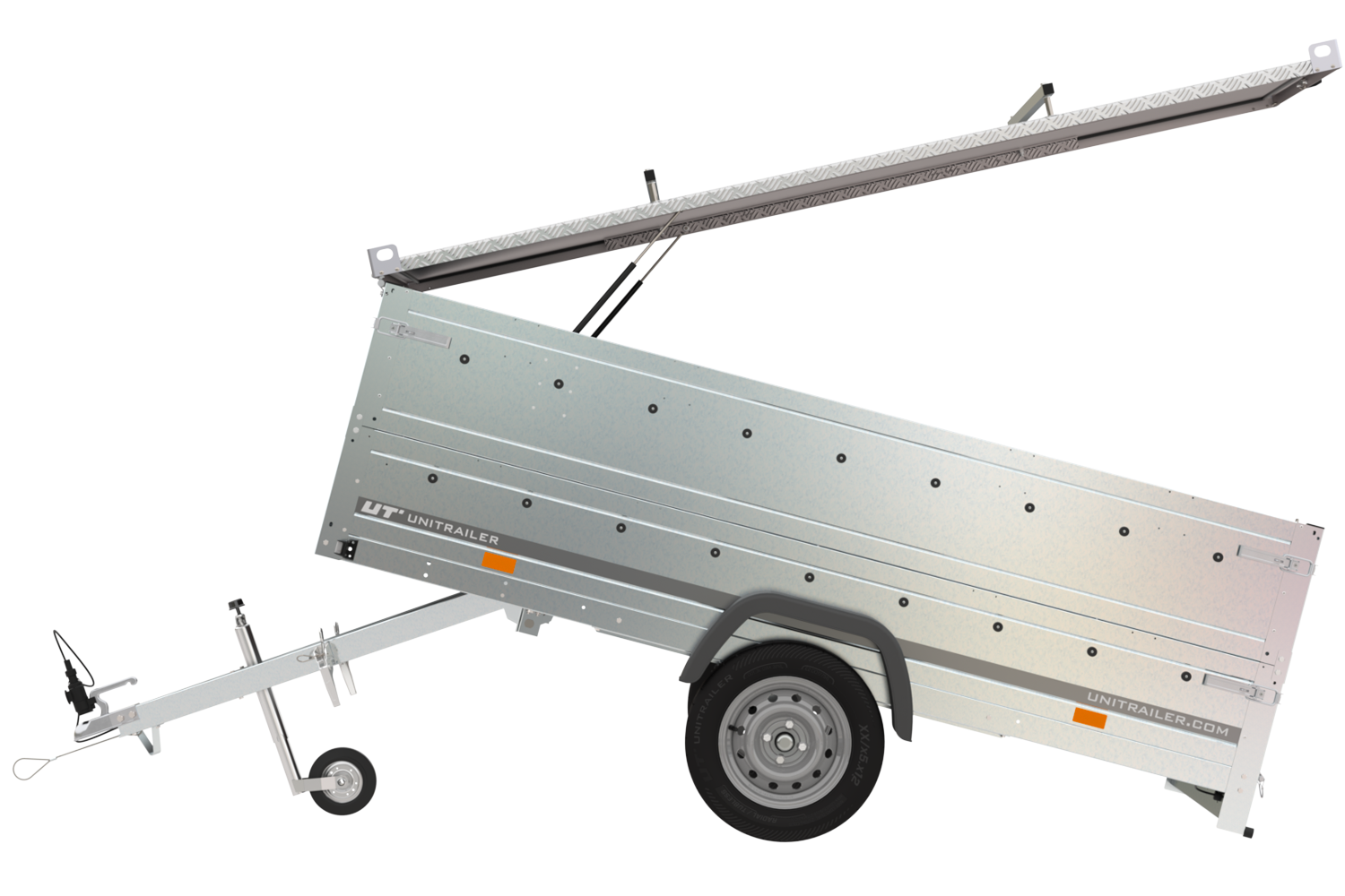 Leichter Anhänger mit Plane Garden Trailer 264 KIPP, BIS-Seiten und Stützrad