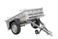 Remorque simple essieu 750 kg PTAC 150x106 Garden Trailer 150 KIPP avec capot aluminium