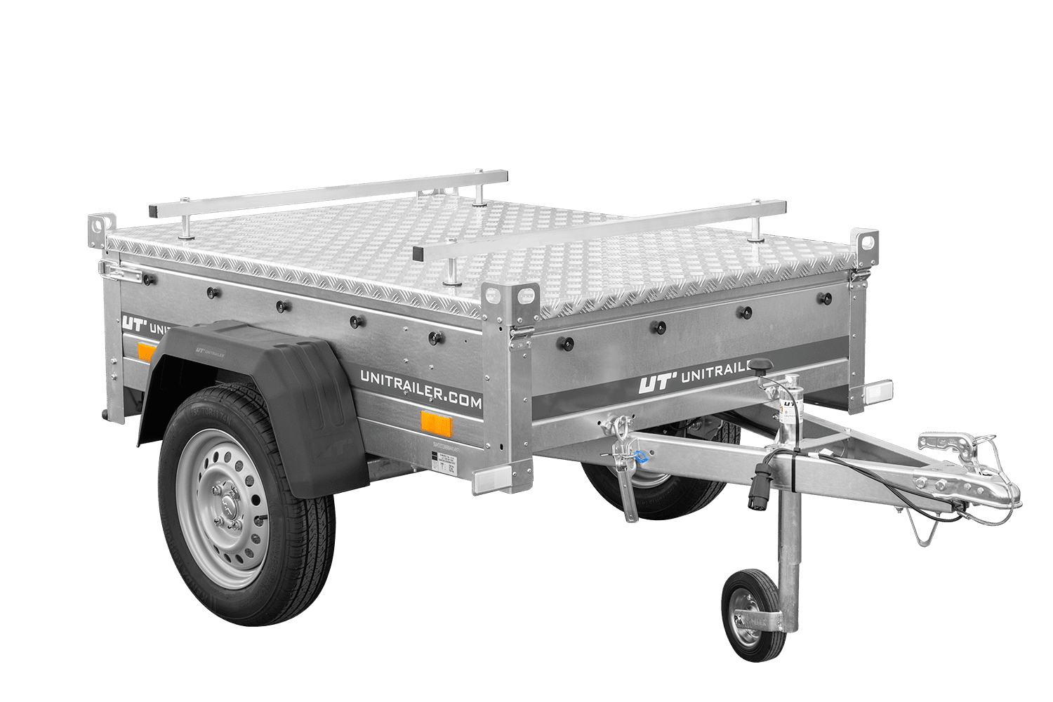 Einachsanhänger 750 kg PTAC 150x106 Garden Trailer 150 KIPP mit Aluminiumhaube