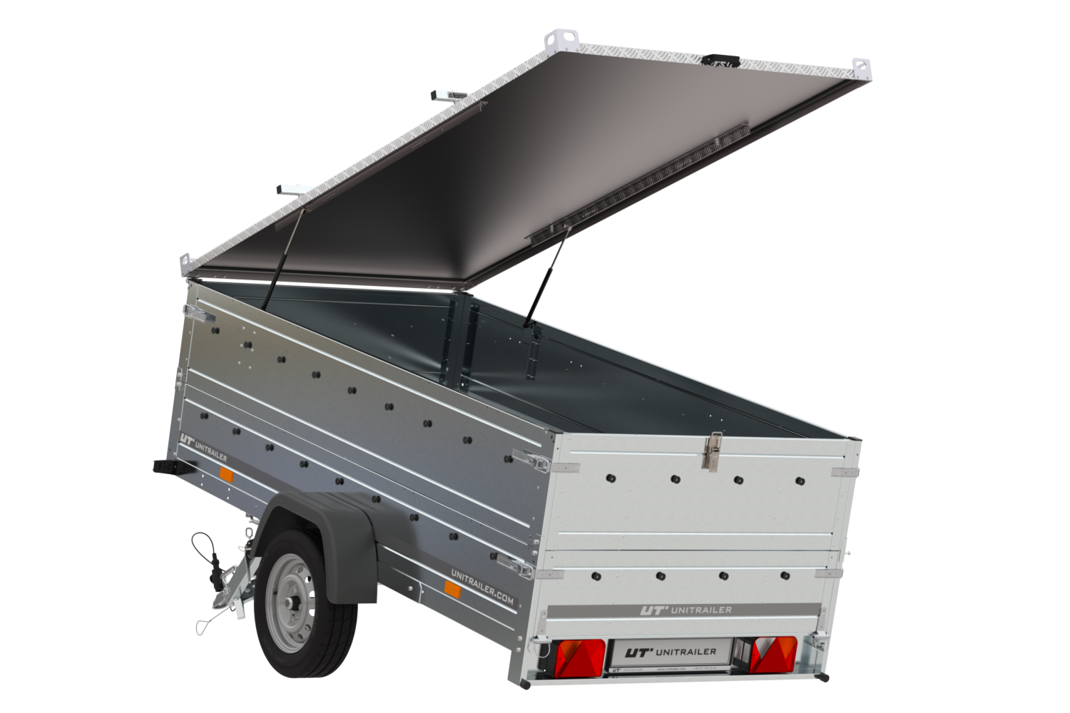 Leichter Anhänger mit Plane Garden Trailer 264 KIPP, BIS-Seiten und Stützrad