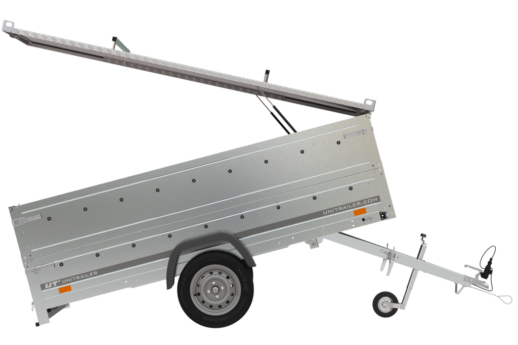 Leichter Anhänger mit Plane Garden Trailer 264 KIPP, BIS-Seiten und Stützrad