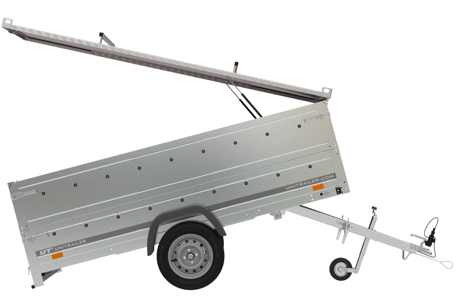 Leichter Anhänger mit Plane Garden Trailer 264 KIPP, BIS-Seiten und Stützrad