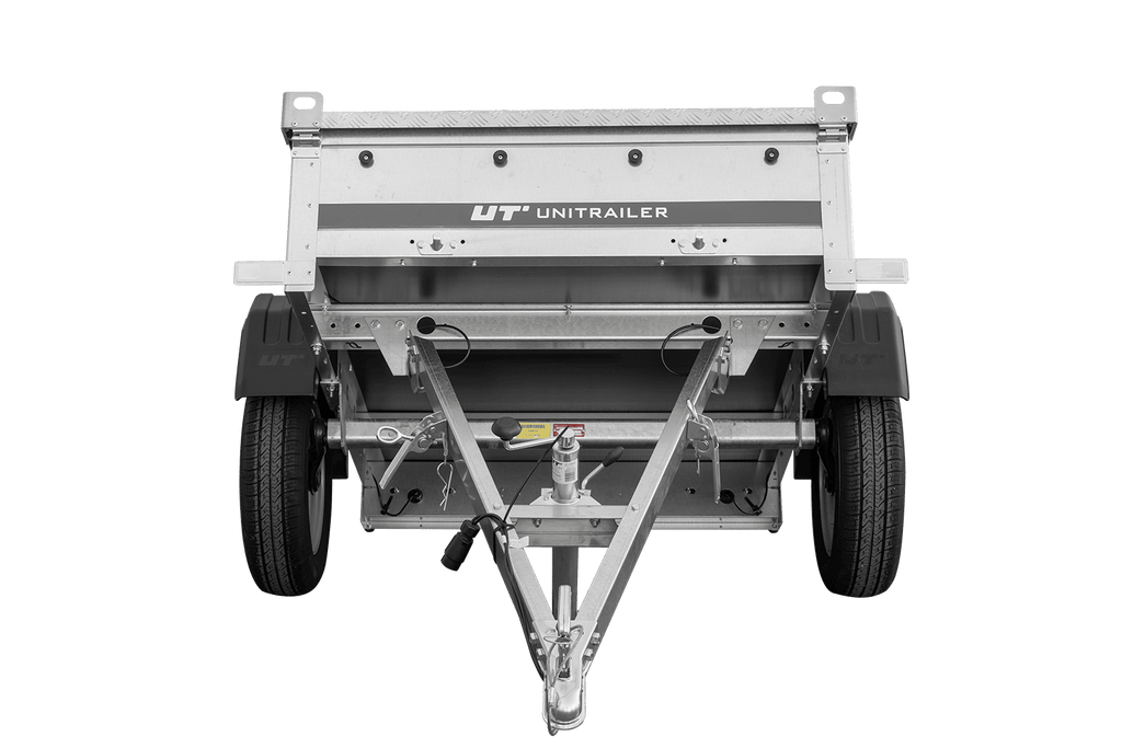 Einachsanhänger 750 kg PTAC 150x106 Garden Trailer 150 KIPP mit Aluminiumhaube