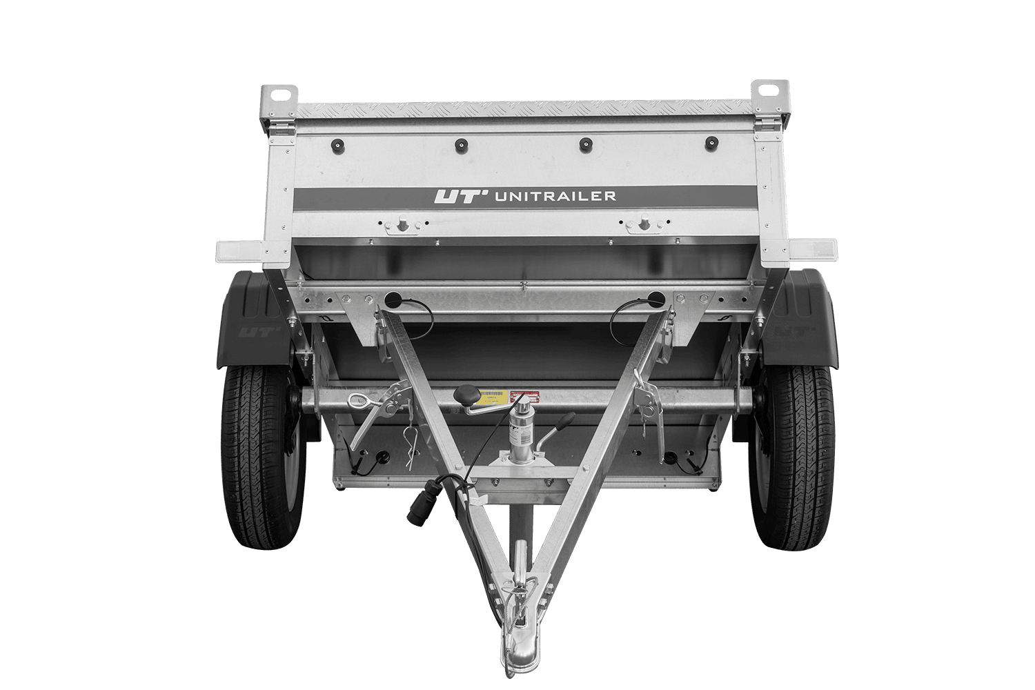 Einachsanhänger 750 kg PTAC 150x106 Garden Trailer 150 KIPP mit Aluminiumhaube