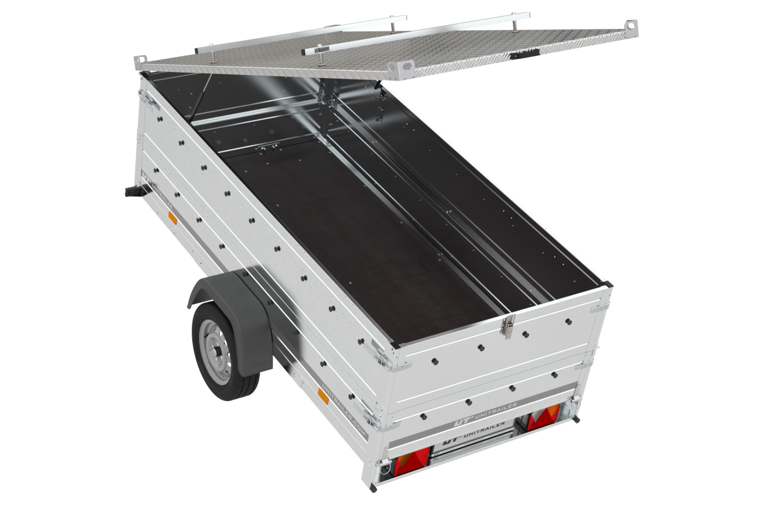 Leichter Anhänger mit Plane Garden Trailer 264 KIPP, BIS-Seiten und Stützrad