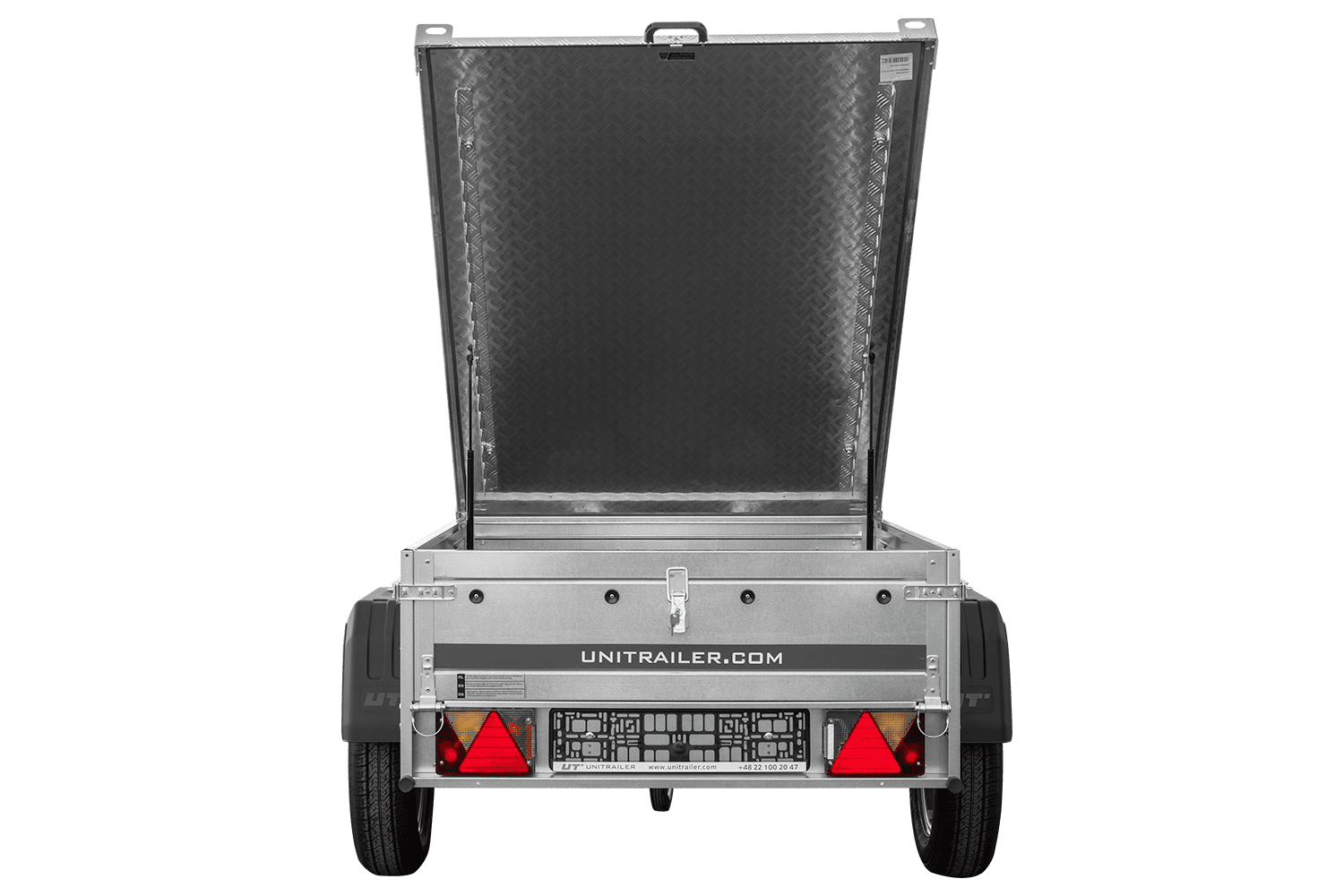 Einachsanhänger 750 kg PTAC 150x106 Garden Trailer 150 KIPP mit Aluminiumhaube
