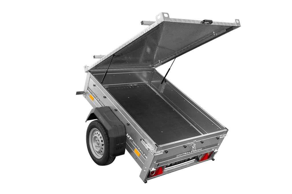 Einachsanhänger 750 kg PTAC 150x106 Garden Trailer 150 KIPP mit Aluminiumhaube