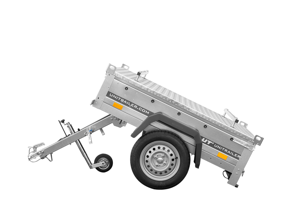 Einachsanhänger 750 kg PTAC 150x106 Garden Trailer 150 KIPP mit Aluminiumhaube