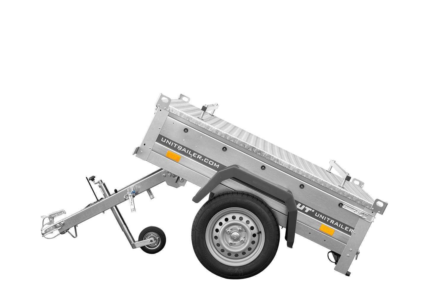 Einachsanhänger 750 kg PTAC 150x106 Garden Trailer 150 KIPP mit Aluminiumhaube