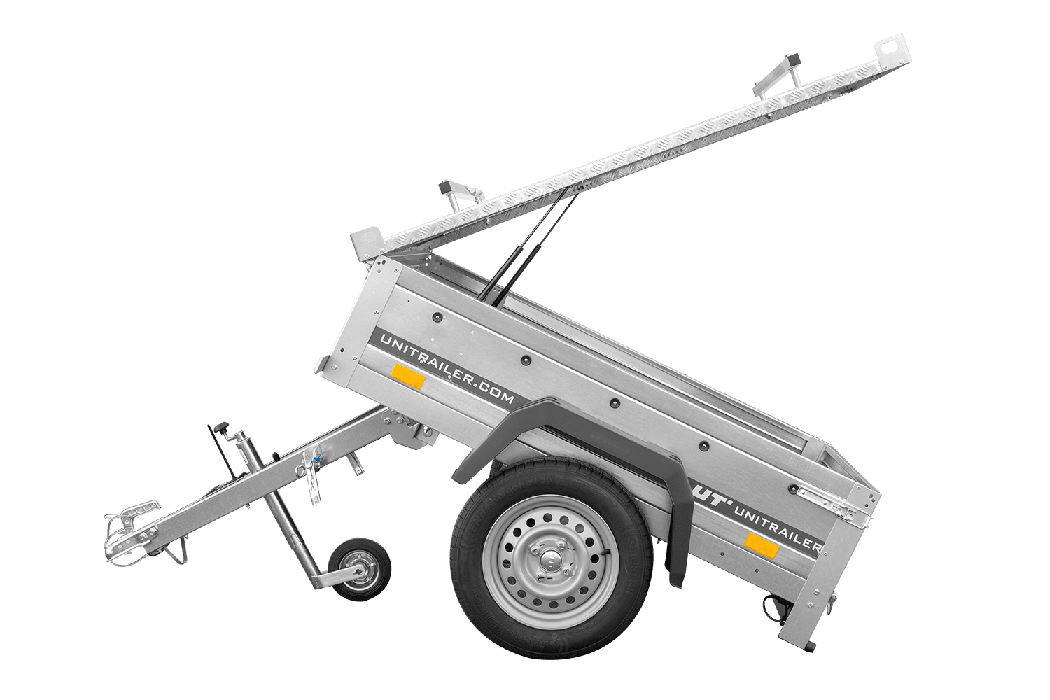 Einachsanhänger 750 kg PTAC 150x106 Garden Trailer 150 KIPP mit Aluminiumhaube