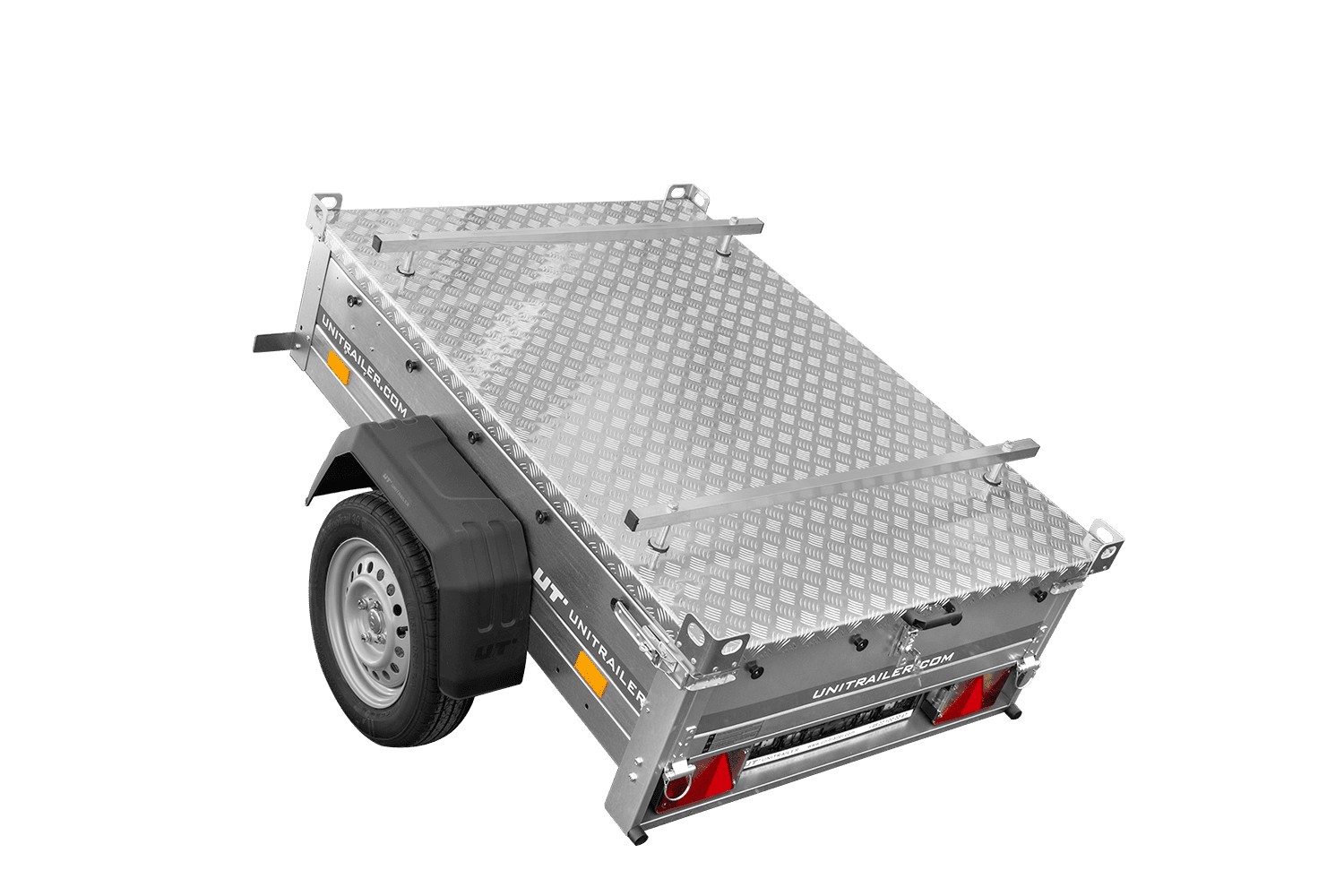 Einachsanhänger 750 kg PTAC 150x106 Garden Trailer 150 KIPP mit Aluminiumhaube