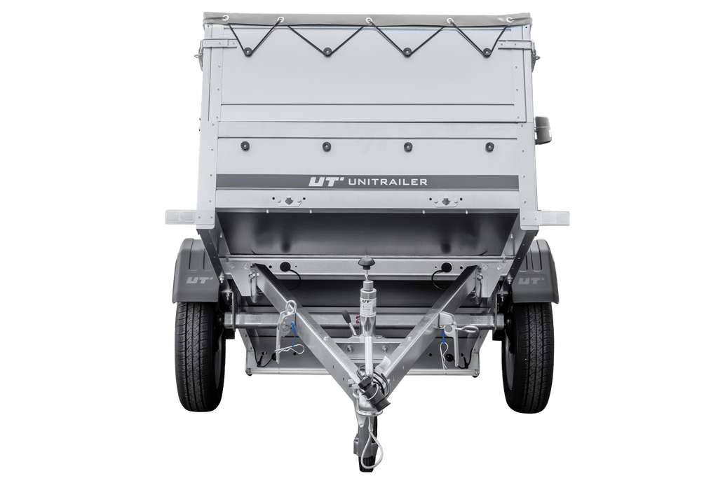 Neuer Anhänger 200x106 mit flacher Plane, erhöhten Bordwänden und Stützrad - Garden Trailer 200 KIPP