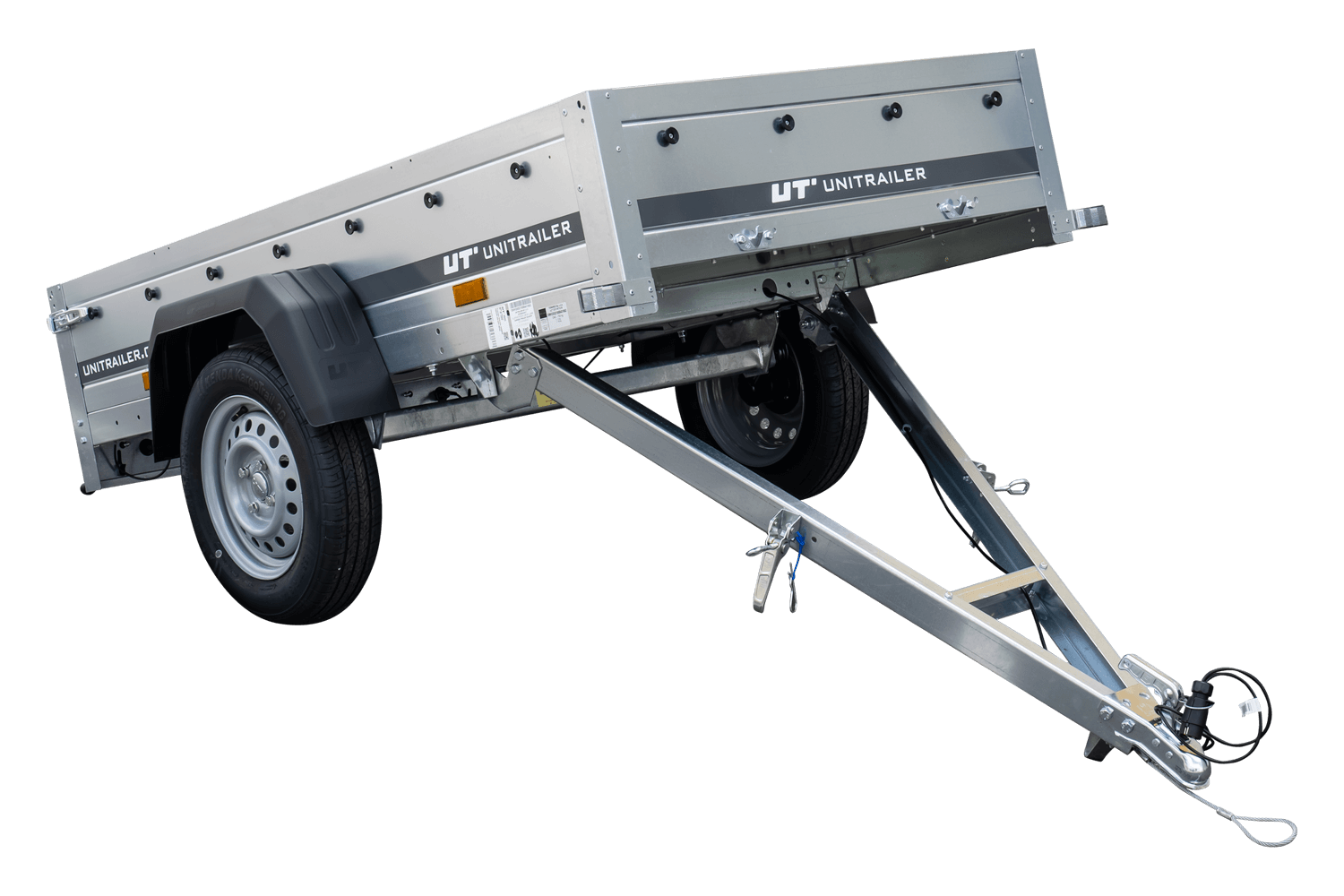 Neuer Anhänger 200x106 mit flacher Plane, erhöhten Bordwänden und Stützrad - Garden Trailer 200 KIPP