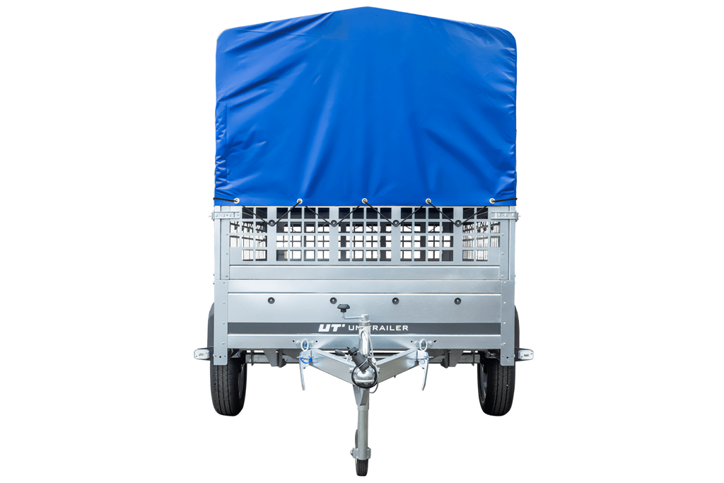 UNITRAILER Garden Trailer 230 KIPP Gebrauchter Planenanhänger 230 × 126 cm mit Gittererhöhungen, Hochplane und Stützrad