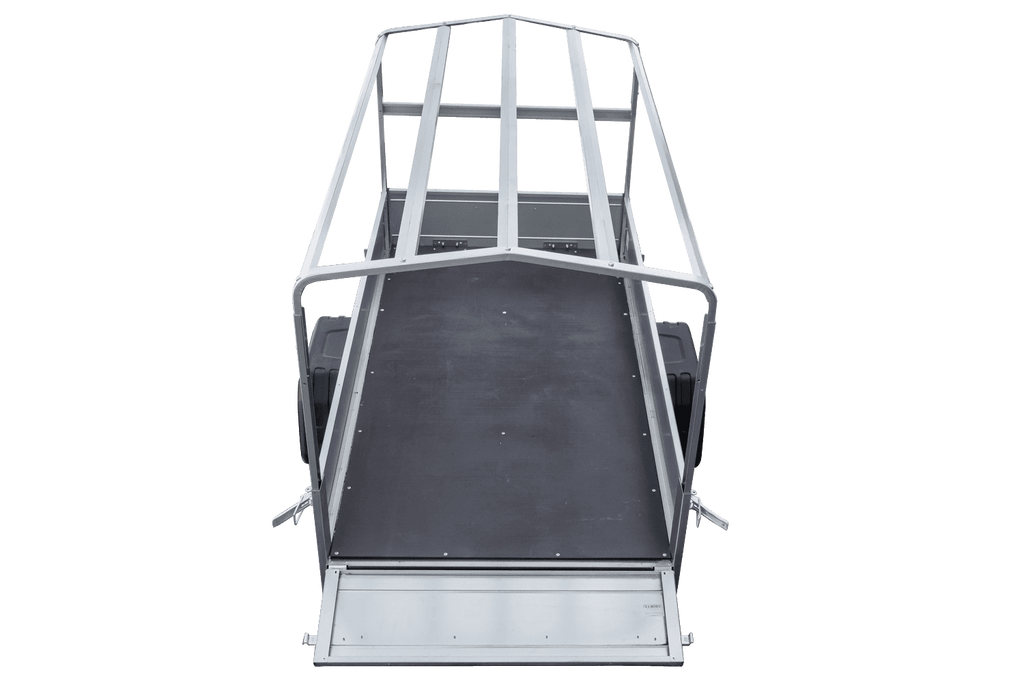 UNITRAILER Garden Trailer 200 KIPP PKW-Anhänger 200 × 106 cm mit Hochplane, Gestell und Stützrad, 500 kg zGG