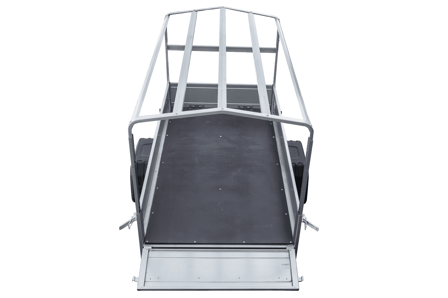 UNITRAILER Garden Trailer 200 KIPP PKW-Anhänger 200 × 106 cm mit Hochplane, Gestell und Stützrad, 500 kg zGG