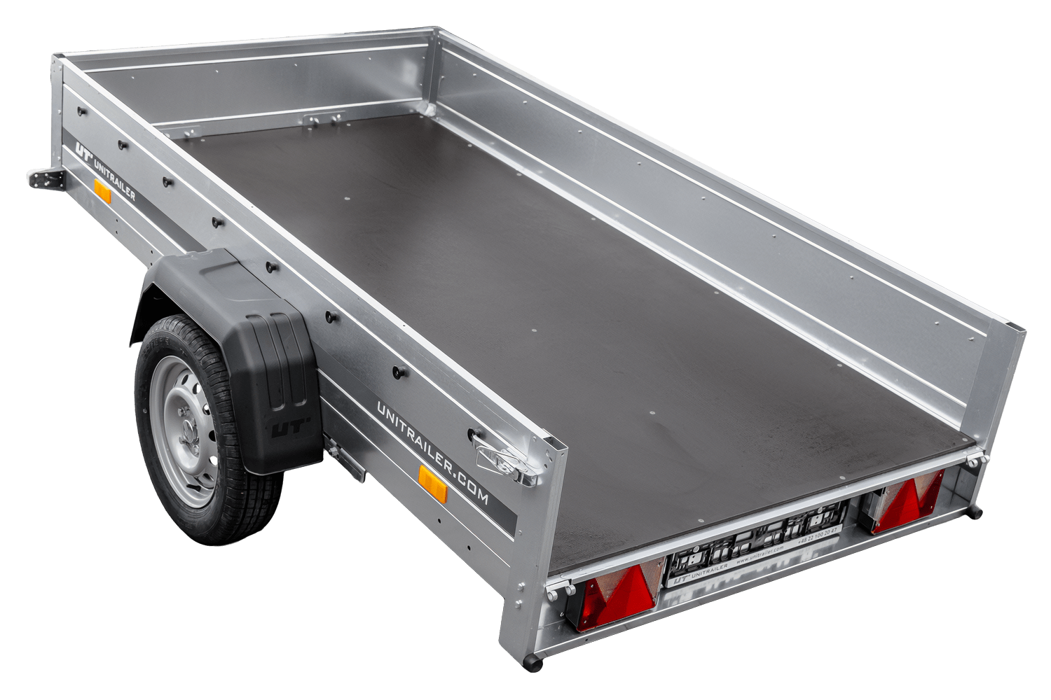 Anhänger mit Federung 230x125 UNITRAILER GARDEN 230/R KIPP